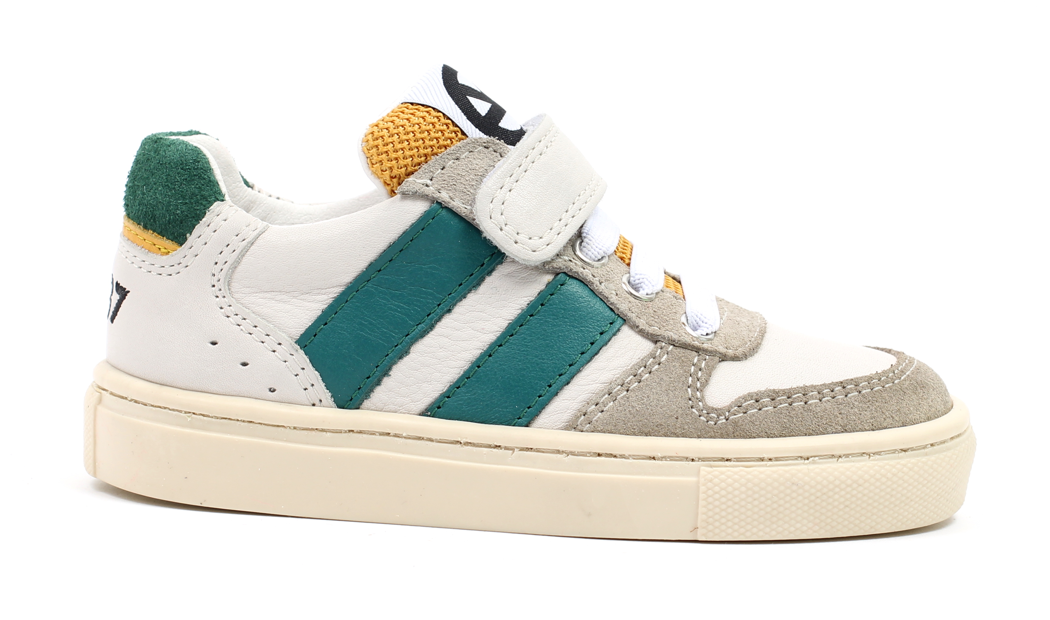 Kipling sneaker - ecru groen (maat 24-40) | Hippeschoentjes