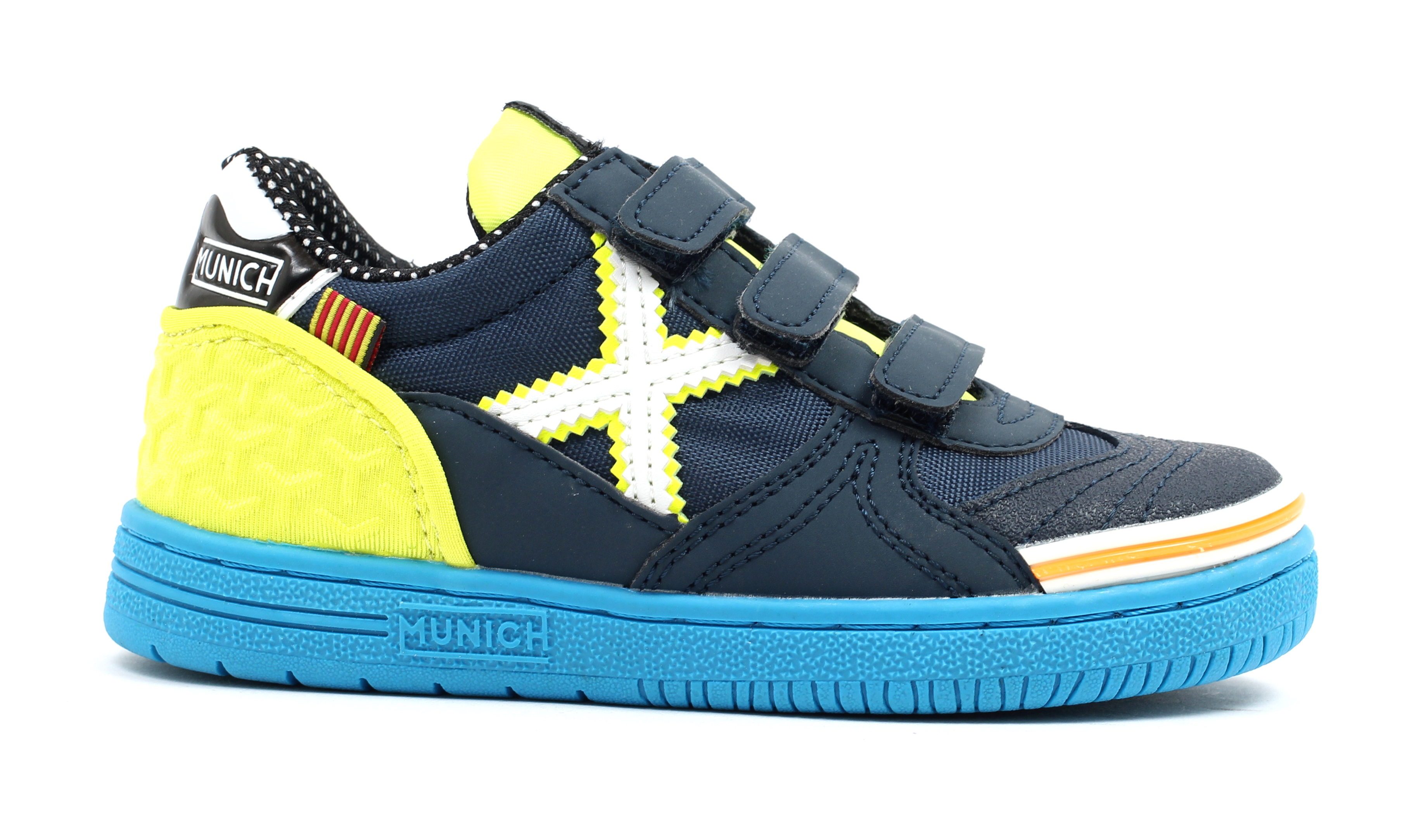 Munich sneaker - navy (maat 28-41) | Hippeschoentjes