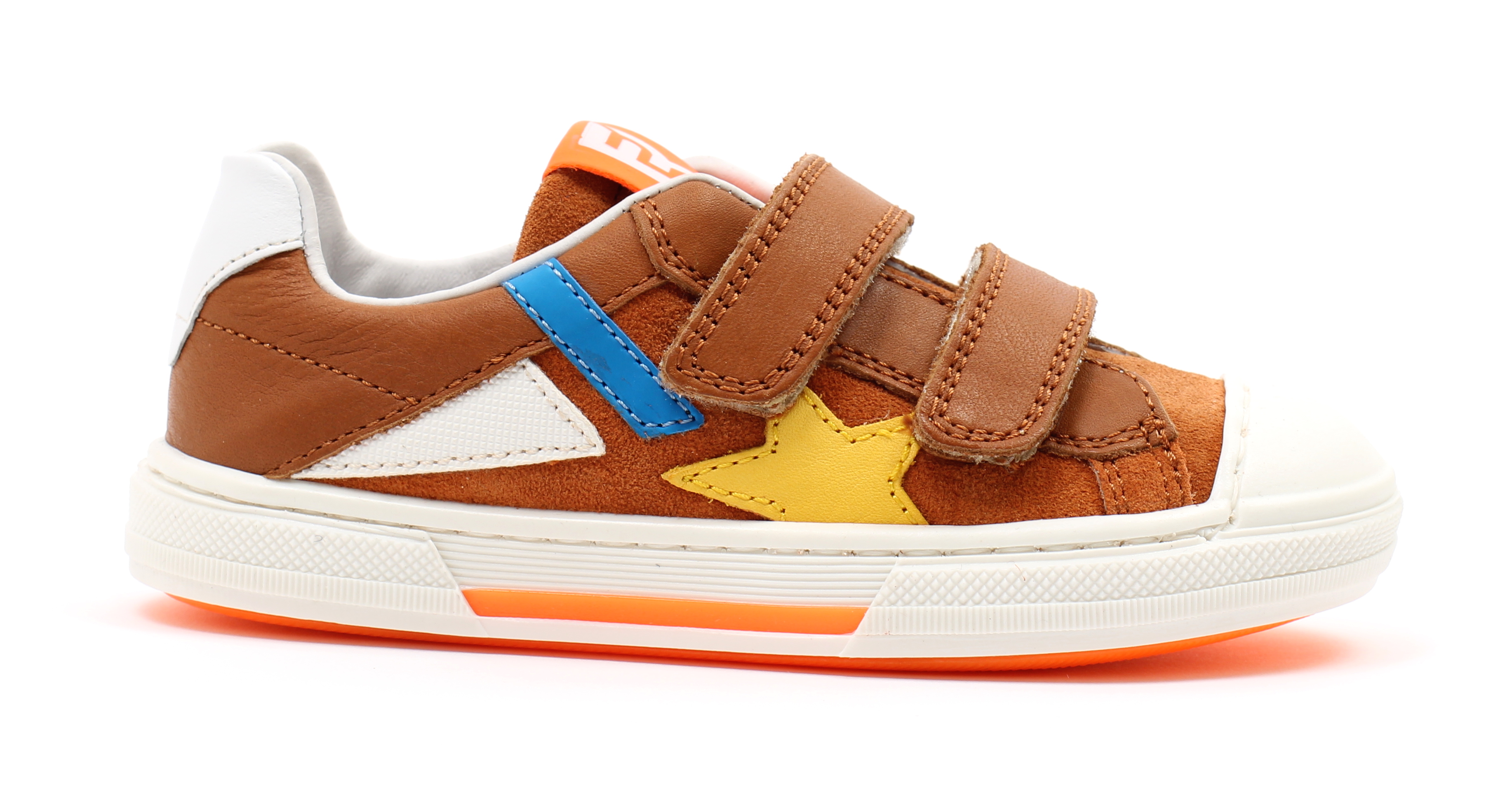 Romagnoli sneakers - cognac (maat 26-32) | Hippeschoentjes