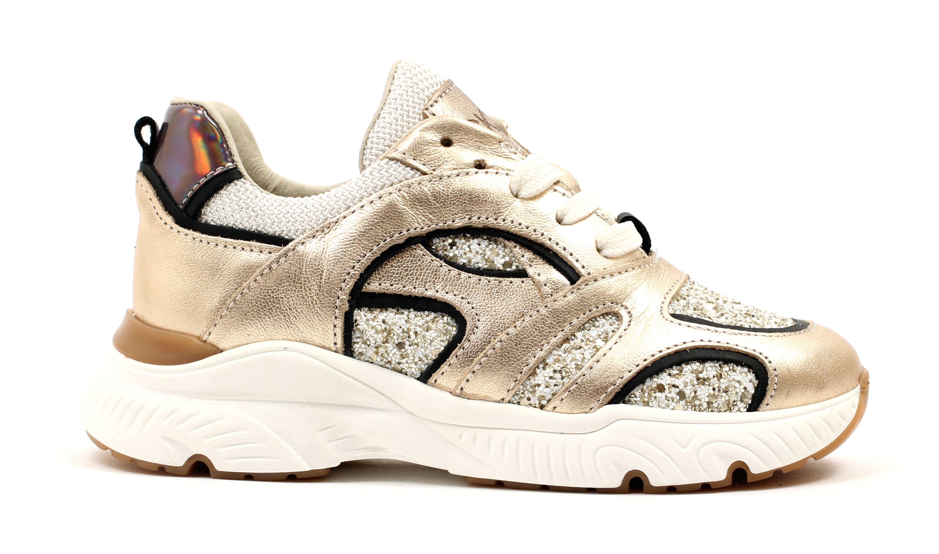 CKS runner Glitter goud (maat 30-40) Hippeschoentjes