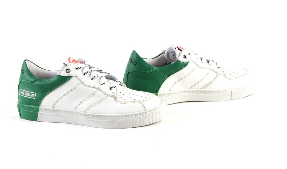 Golden Goose ball star heren sneakers wit/groen vind je in Sneakerstad