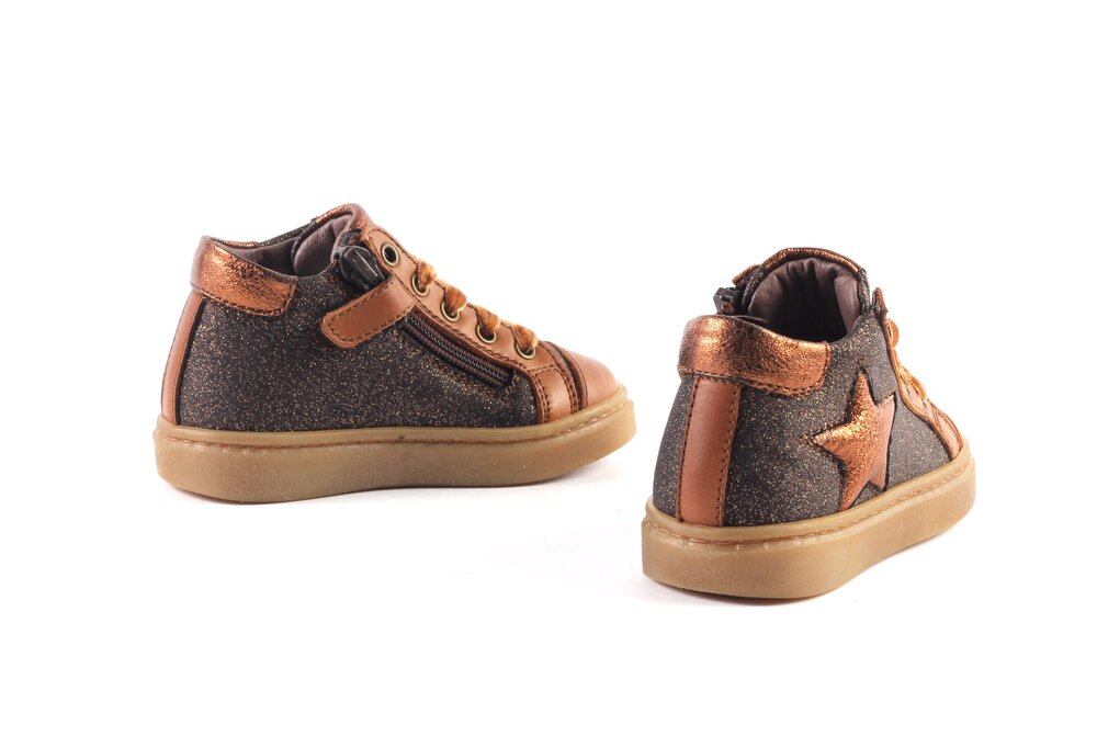 Stones and Bones sneakers - Cognac bronze (maat 20 - 35)