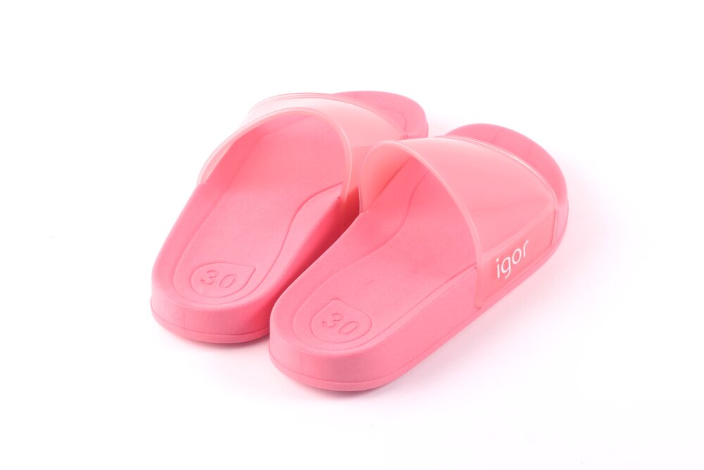 Igor slippers beach - koraal (maat 30-38) | Hippeschoentjes