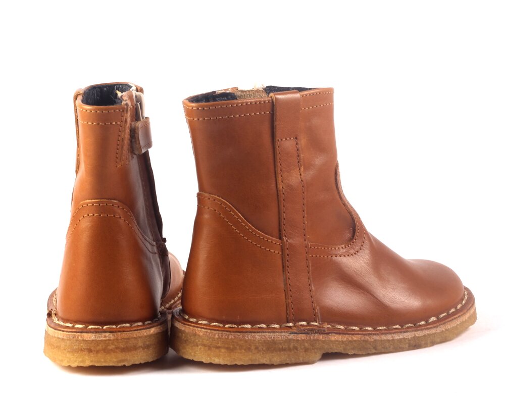 Pinocchio kort laarsje - cognac (maat 23-34) | Hippeschoe