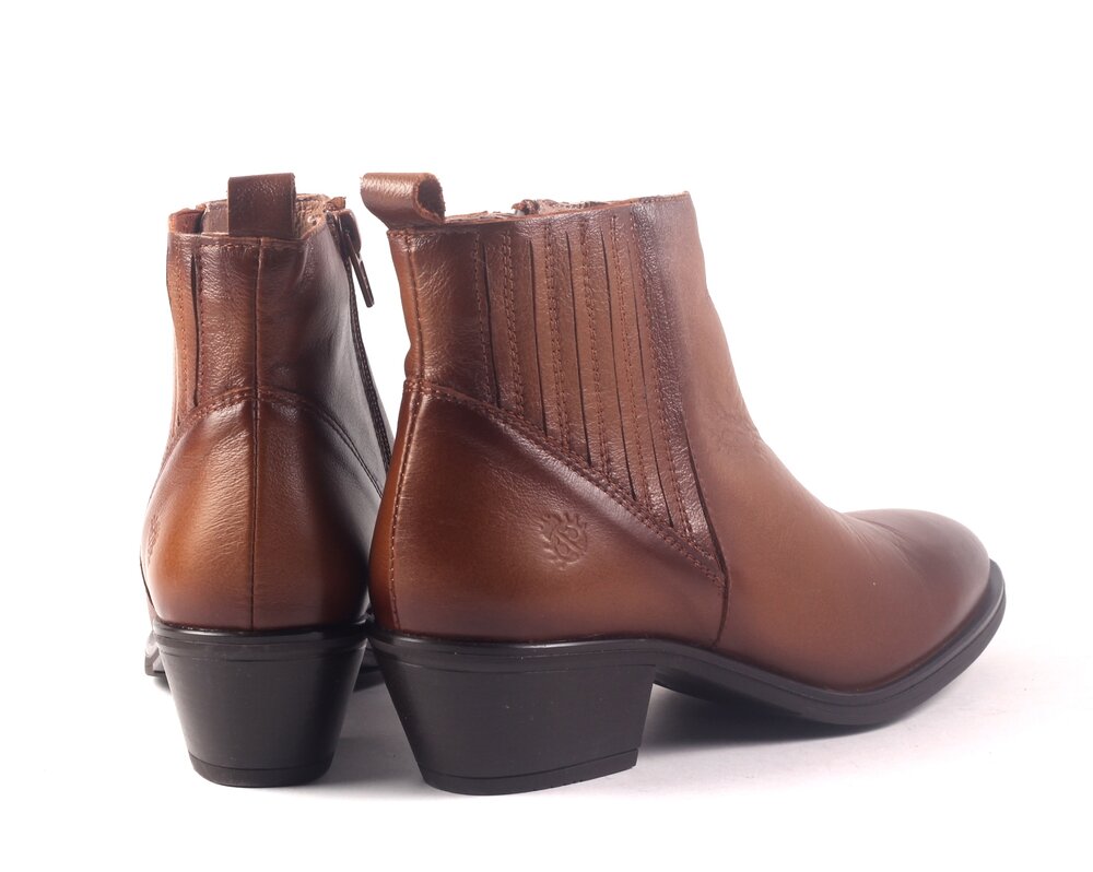 Yokono korte laars - cognac (maat 36-41) | Hippeschoentjes