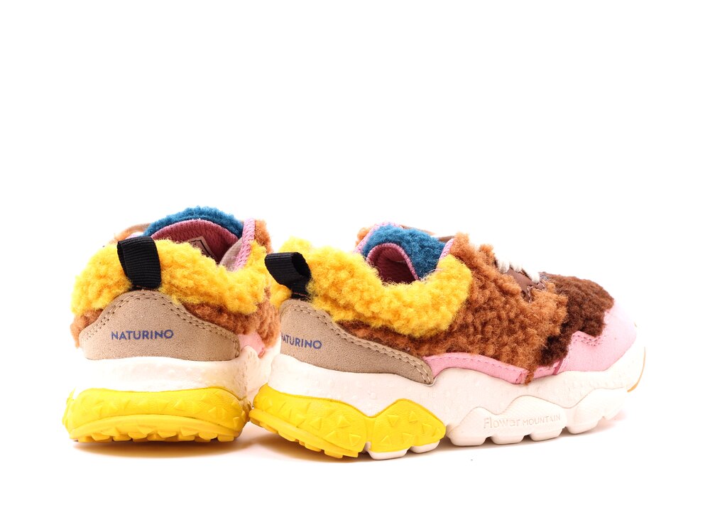 Scarpe Primi Passi Naturino Per Bambini - In Tessuto Con Stampa Fiori, Suola In Gomma, Chiusura A Strappo Regolabile