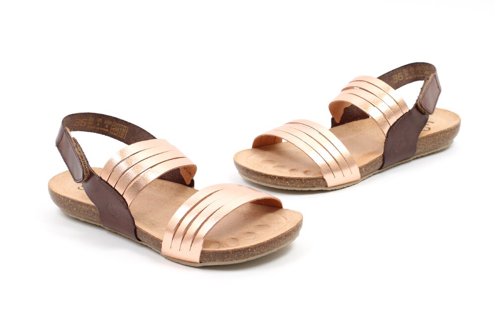 Yokono sandaal Ibiza - bruin rosé (maat 36-42)