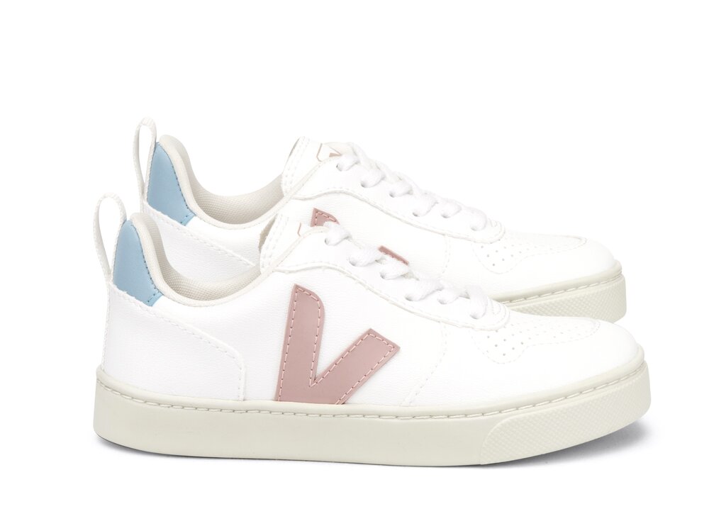 Veja sneakers - wit roze (maat 32-39) | Hippeschoentjes