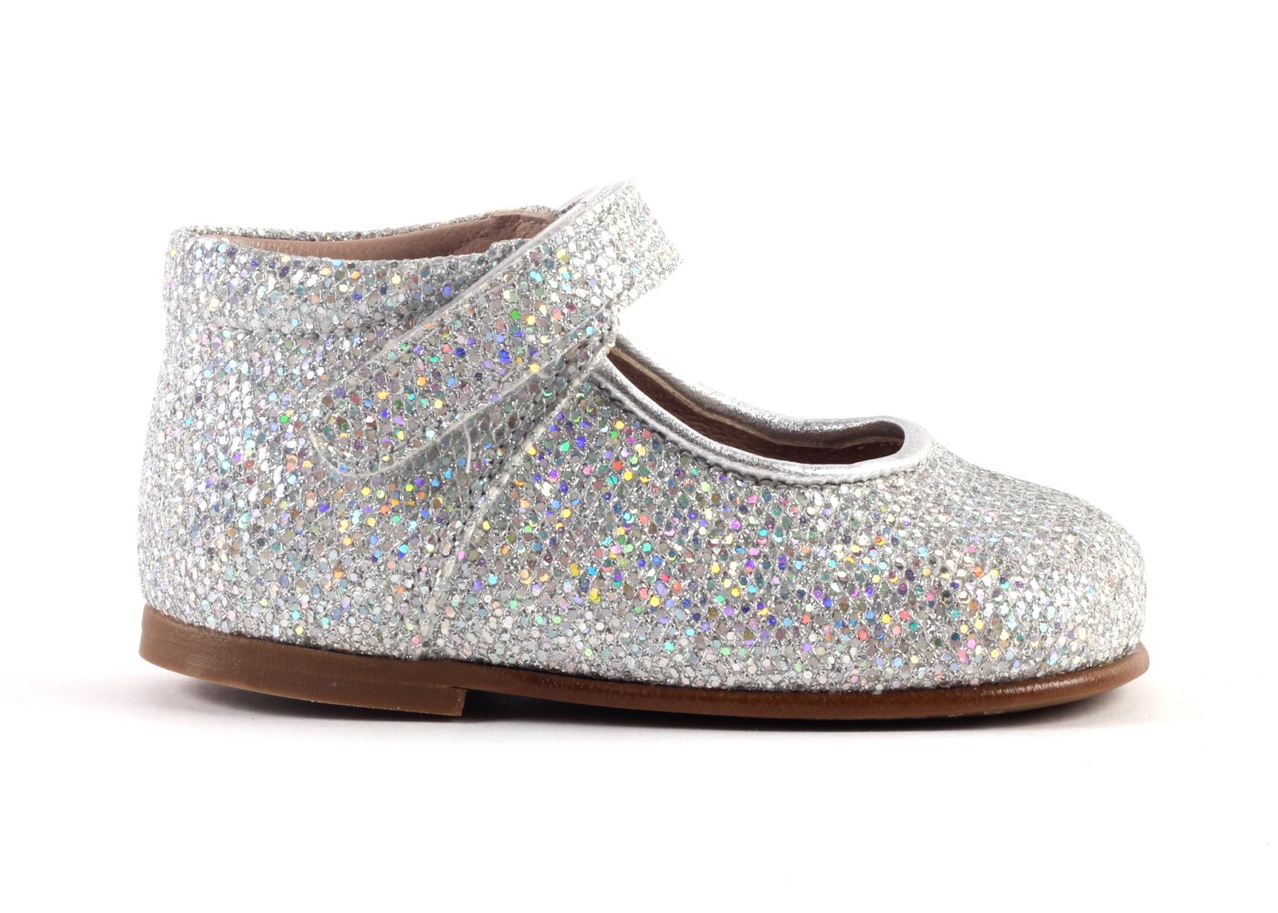 Eli ballerina - glitter zilver (maat 19-25) | Hippeschoe
