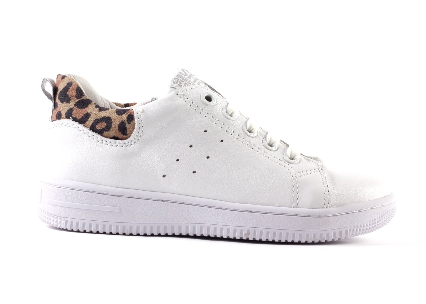 Shoesme sneakers - wit leopard (maat 29-37) | Hippeschoen