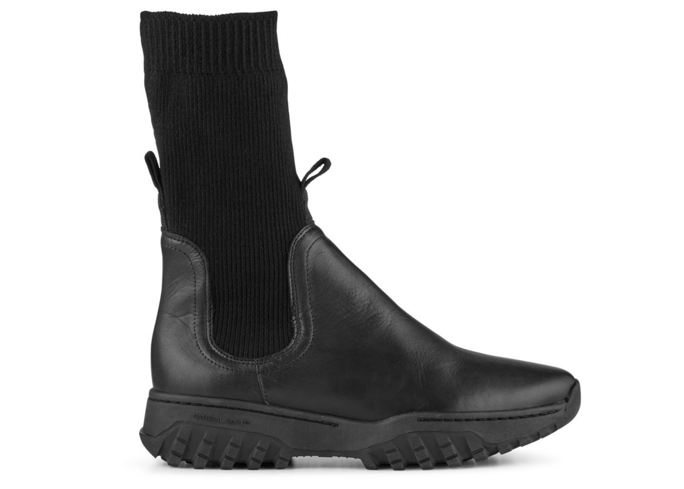 Woden korte laars - zwart (maat 37-41) | Hippeschoentjes