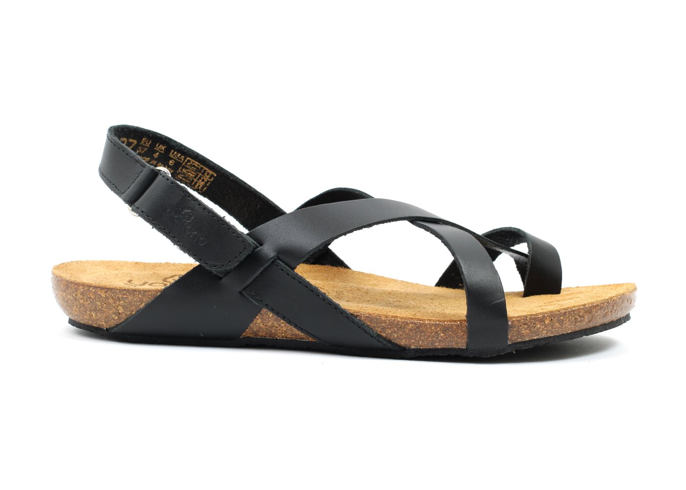 klei incompleet cent Yokono sandaal - Ibiza zwart (maat 36-42) | Hippeschoentjes