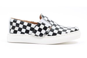 Eli loafers, zwart wit (maat 28-36)