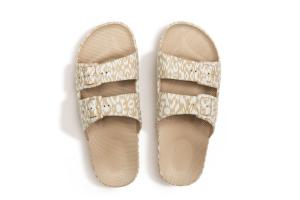 Freedom Moses slipper, ikat beige (maat 24-43)
