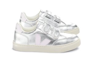 Véja sneakers velcro, zilver (maat 23-35)