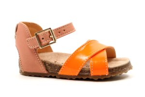 Ocra sandaaltjes  -, roze/fluo-oranje (maat 21-35)