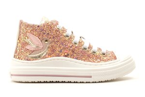 Bana & Co sneaker, roze glitter (maat 25- 35)