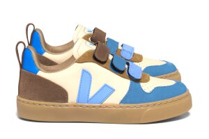 Veja sneakers V10, Beige blauw (maat 23-35)