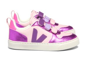 Veja sneakers V10, Shiny pink (maat 23-35)