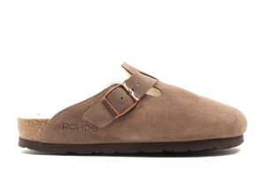 Rohde pantoffel, bruin warmgevoerd (maat 36-42)