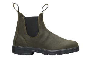 Blundstone chelsea boot, waxed olijfgroen (maat 36-42)