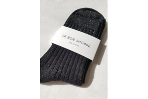 Le bon shoppe sokken, copper black glitter (36 - 41)