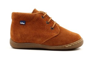 Stabifoot  veterschoentje, cognac  (maat 18-23)