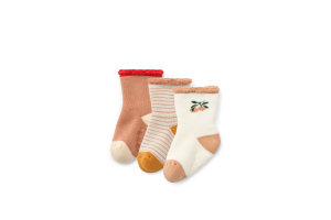Liewood babysokken, 3-pack peach sandy  mix (maat 17/18-22/24)