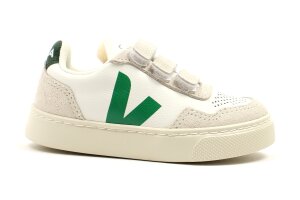 Veja sneakers V90, wit groen (maat 23-39)