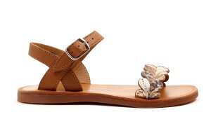 Pom d'Api sandaal, cognac (maat 26-36)