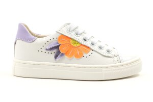 Bana & Co sneaker, bloem wit (maat 25-35)