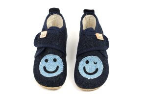 Living Kitzbühel pantoffel, smiley marine (maat 21-26)