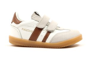 Pinocchio by Hip sneakers, wit/cognac (maat 22-41)