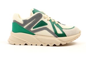 Rondinella runners, wit/groen (maat 31-40)
