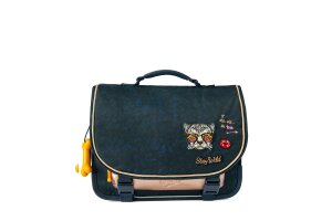 Stones and Bones boekentas, Lagere school Lotus La vie en rose navy