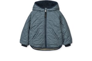 Liewood omkeerbare jas, Whale blue multi mix (1- 10 jaar)