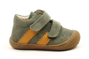 Naturino velcroschoentjes, olijfgroen/oker (maat 18-24)