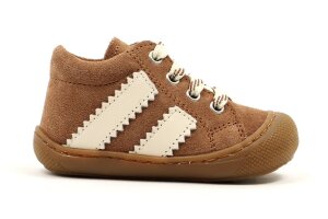 Naturino veterschoentjes, bruin/écru (maat 18-24)