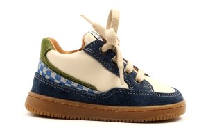 Romagnoli baskettertje, crème/blauw (maat 20-25)