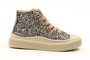 Beberlis basketters, Multi glitter rosé (maat 25-36)
