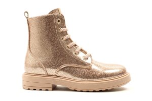 Beberlis veterlaarsje, lak rosé glitter (maat 25-37)