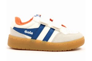 Gola sneakers Eagle, wit/blauw/oranje (maat 26-37)