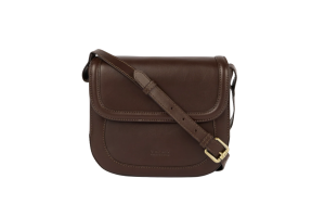 O my bag handtas, Nina chocolate leather