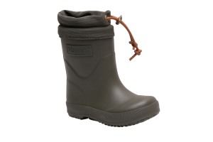 Bisgaard wolgevoerde regenlaars, kaki (maat 30-40)