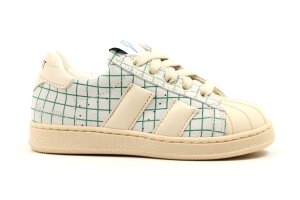 Ocra sneakers, ruitjes groen (maat 25-35)