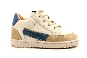 Ocra baskettertjes, offwhite/blauw (maat 19-24)