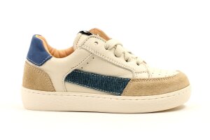 Ocra sneakers, offwhite/blauw (maat 25-36)