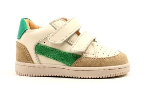 Ocra baskettertjes, offwhite/groen (maat 19-24)