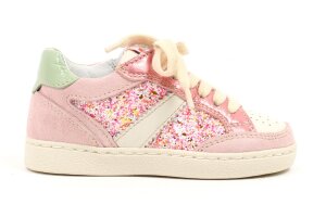 Romagnoli basketter, roze glitter (maat 22-29)