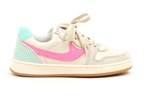 Romagnoli sneakers, wit fluo roze (maat 28-40)